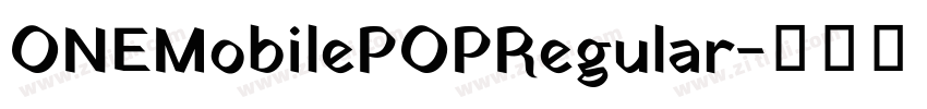 ONEMobilePOPRegular字体转换