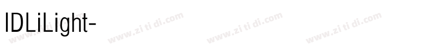 IDLiLight字体转换
