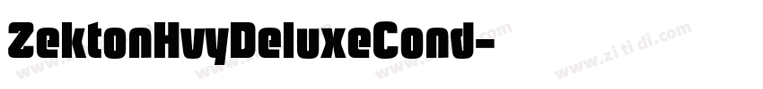 ZektonHvyDeluxeCond字体转换