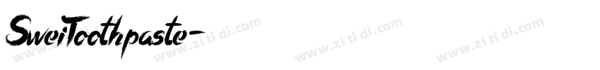 SweiToothpaste字体转换