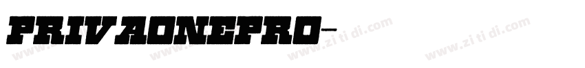 PrivaOnePro字体转换
