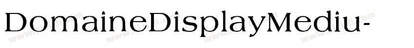 DomaineDisplayMediu字体转换