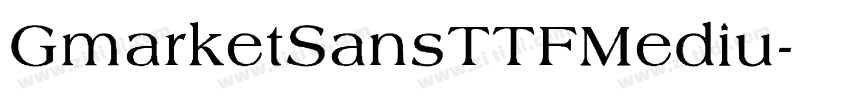 GmarketSansTTFMediu字体转换