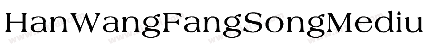 HanWangFangSongMediu字体转换