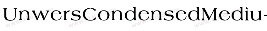 UnwersCondensedMediu字体转换
