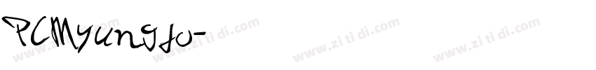 PCMyungjo字体转换