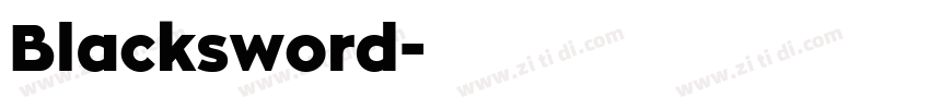 Blacksword字体转换