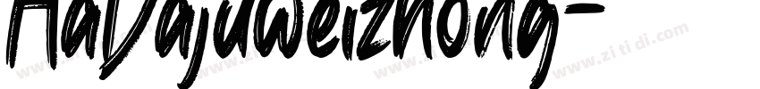 AaDajuweizhong字体转换