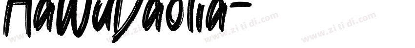 AaWuDaolia字体转换