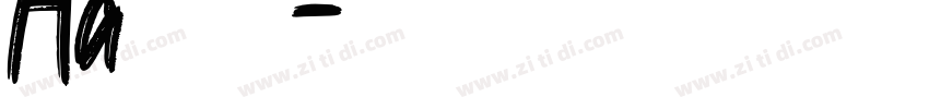 Aa粗楷大字库字体转换