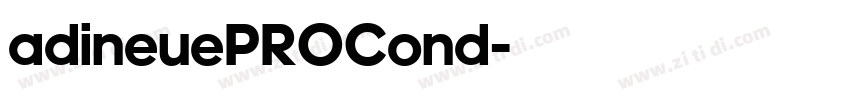 adineuePROCond字体转换 adineuePROCond字体转换