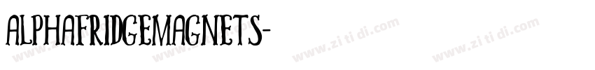 AlphaFridgeMagnets字体转换