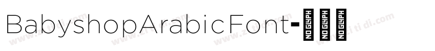 BabyshopArabicFont字体转换