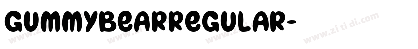 GummyBearRegular字体转换