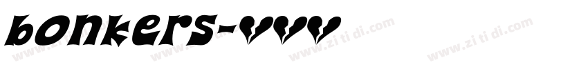 Bonkers字体转换