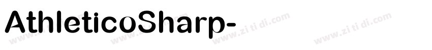AthleticoSharp字体转换