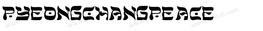 PyeongChangPeace字体转换