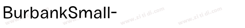 BurbankSmall字体转换