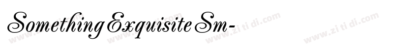 SomethingExquisiteSm字体转换