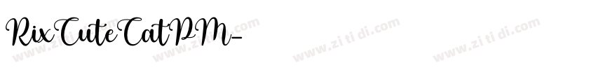 RixCuteCatPM字体转换