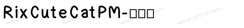 RixCuteCatPM字体转换