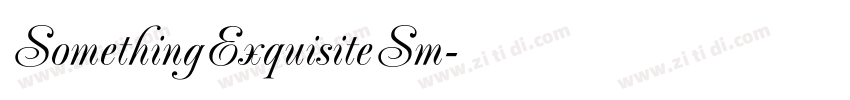 SomethingExquisiteSm字体转换