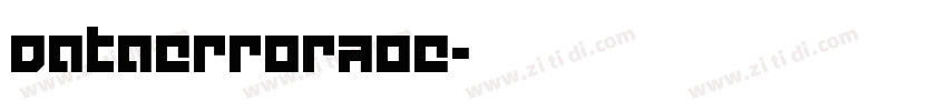 DataErrorAOE字体转换