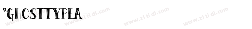 “GhostTypeA字体转换