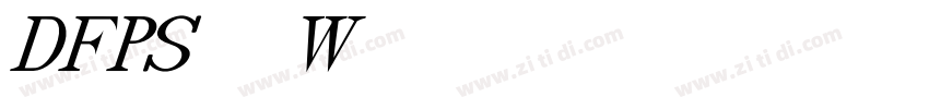 DFPSongW12字体转换