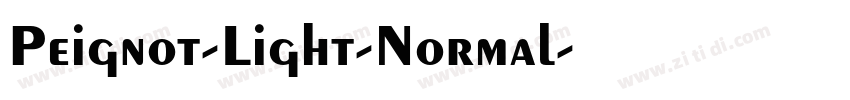 Peignot-Light-Normal字体转换