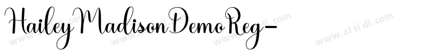 HaileyMadisonDemoReg字体转换