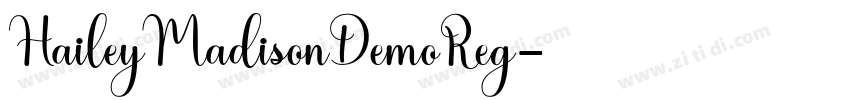 HaileyMadisonDemoReg字体转换