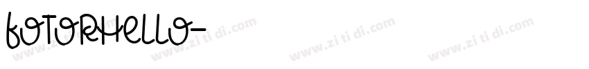 FotorHello字体转换