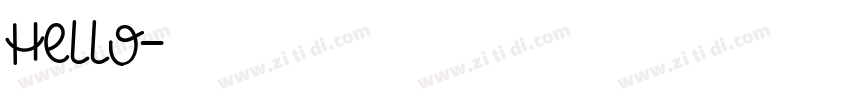 hello字体转换