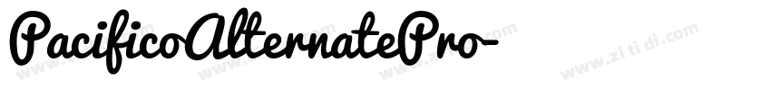 PacificoAlternatePro字体转换 PacificoAlternatePro字体转换