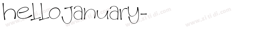 HelloJanuary字体转换