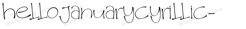 HelloJanuaryCyrillic字体转换