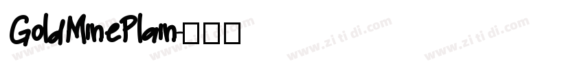 GoldMinePlain字体转换