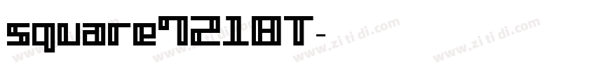 square7218T字体转换