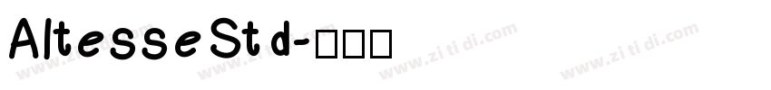AltesseStd字体转换