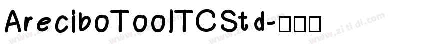 AreciboTooITCStd字体转换