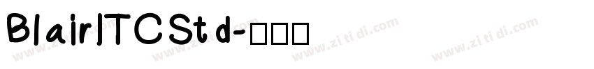 BlairITCStd字体转换