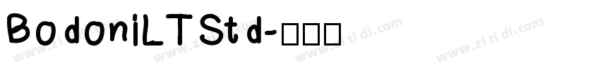 BodoniLTStd字体转换 BodoniLTStd字体转换
