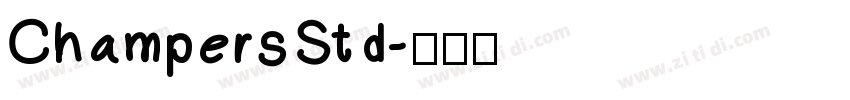 ChampersStd字体转换