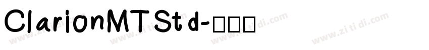 ClarionMTStd字体转换