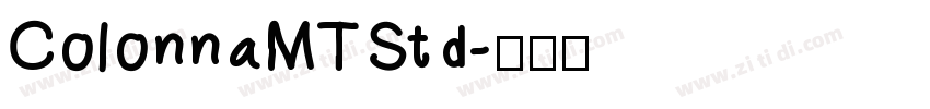 ColonnaMTStd字体转换