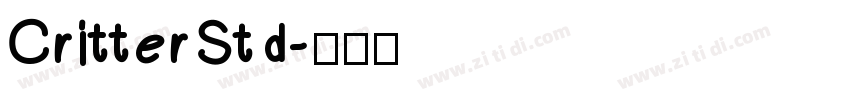 CritterStd字体转换