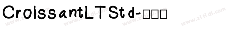 CroissantLTStd字体转换