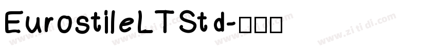 EurostileLTStd字体转换 EurostileLTStd字体转换