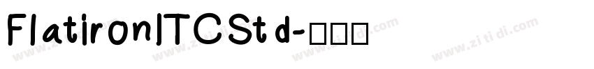 FlatironITCStd字体转换